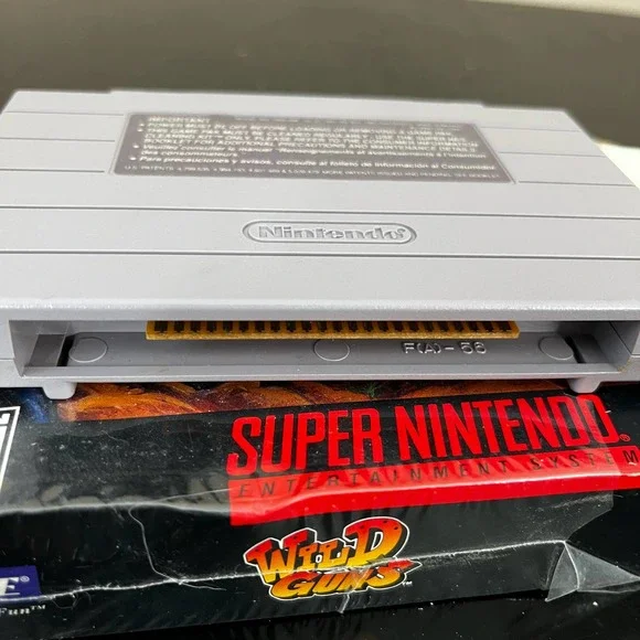 Wild Guns Natsume SNES Game and Box Only